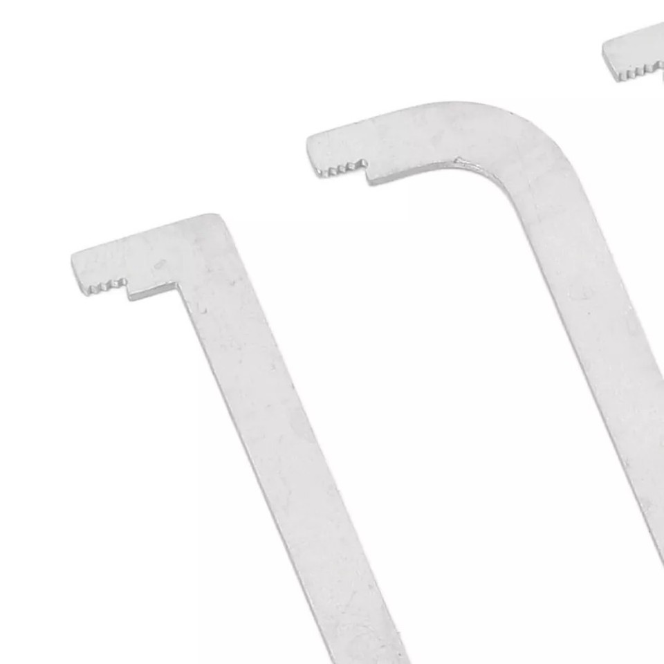 4PCS Comb Lock Picks Metal Teeth Tools Portable Stainless Steel Pick ...