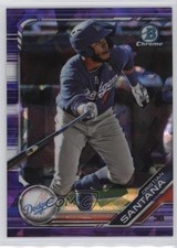 2019 Bowman Chrome Draft Sapphire Edition Purple 3/10 Cristian Santana h3a