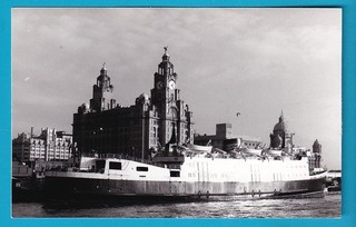 Original PC Size Real Photo Isle Of Man Steam Packet MONAS QUEEN at Liverpool