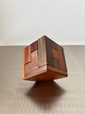 Soma Würfel 3D Holzpuzzle Holz-Denkspiel Geduldspiel 7x7x7cm