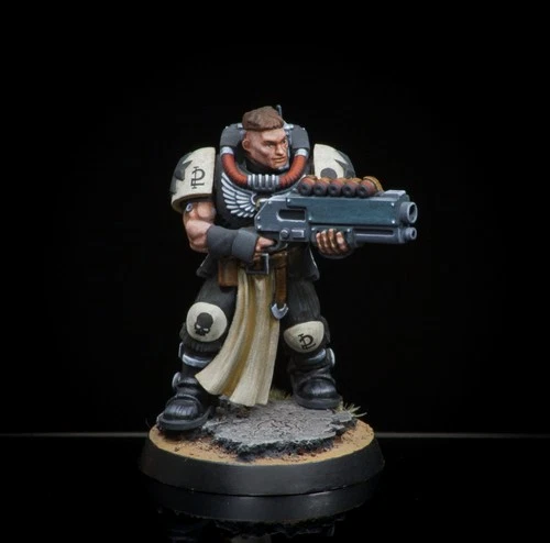 Pro Painted Warhammer 40k primaris Space Marine Black Templars Scout