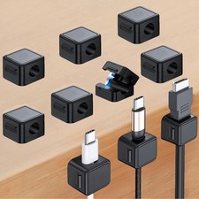 10 Pack Cord Organizer, Magnetic Cable Management, Cord Holder for Desk, Adhesiv