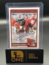 2025 Score - Auto - Quinshon Judkins RC - Browns