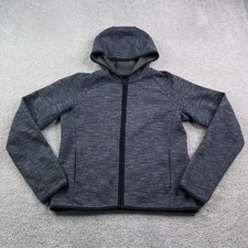 Uniqlo Hoodie Womens Small Grey Midweight Full Zip Hooded Sweatshirt