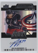 2022 Upper Deck Credentials Debut Ticket Access /299 Nick Blankenburg Auto 0hj7