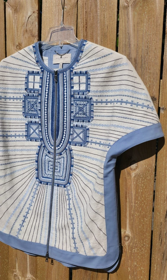 Vestido Poncho Bcbg Maxazria Pasarela Cremallera Beachy Chic Resort 2015 XS Declaración Foto 3 de 4