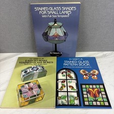 3 Stained Glass Pattern Books Glass Shades Glass Boxes Projects Ed Sibbett