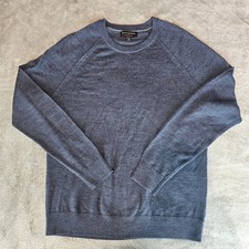 Banana Republic Men's Sweater Medium 100 Merino Wool Crew Neck Pullover M