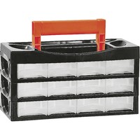 Alutec 66009 Sortimentskoffer (L X B X H) 128 X 34 X 68 Mm Anzahl FäCher: 12
