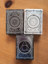 Arcana Playing Cards Set by Dead on Paper Dark Light AND Expansion RARE! Sealed