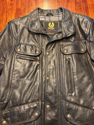 BELSTAFF Lederjacke Herren, Schwarz, Gr.L, wie neu