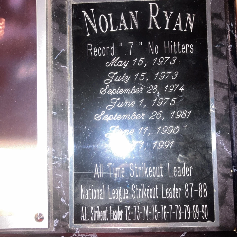 Nolan Ryan Texas Rangers Signed Autographed 8x10 Picture silver Marker Signed - Image 3 of 4