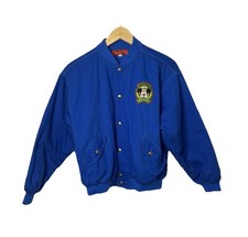 Vintage Disney Mickey Mouse Blue Bomber Jacket Youth Size L/14 - VGUC