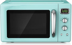 Mint Four à micro-ondes rétroverti vert 0,9Cu.Ft, 900W avec cuisine automatique & Minuterie
