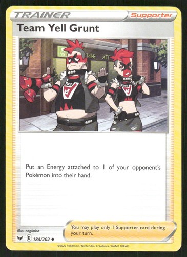 Pokémon TCG Team Yell Grunt Uncommon Regular