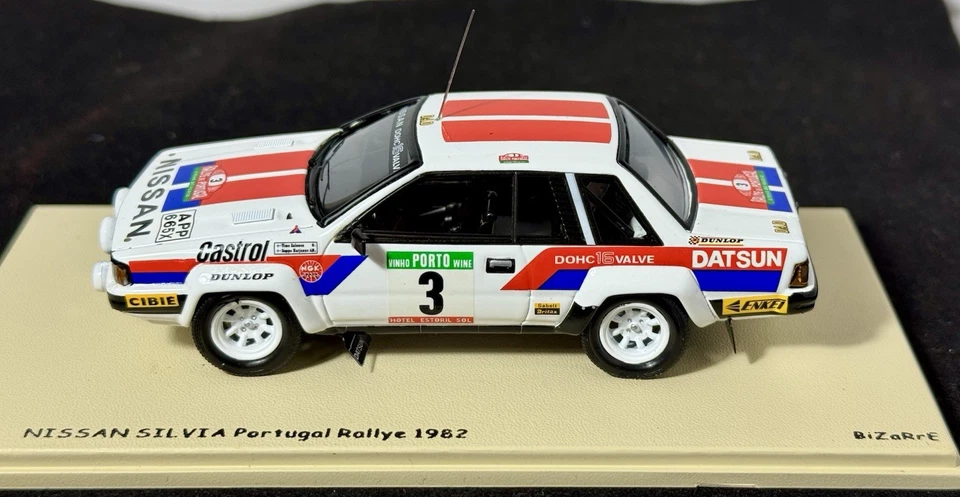 NISSAN SILVIA #3 T.SALONEN-S.HARJANNE RALLY PORTUGAL 1982 BIZARRE BZ242 1:43 - Immagine 2 di 4