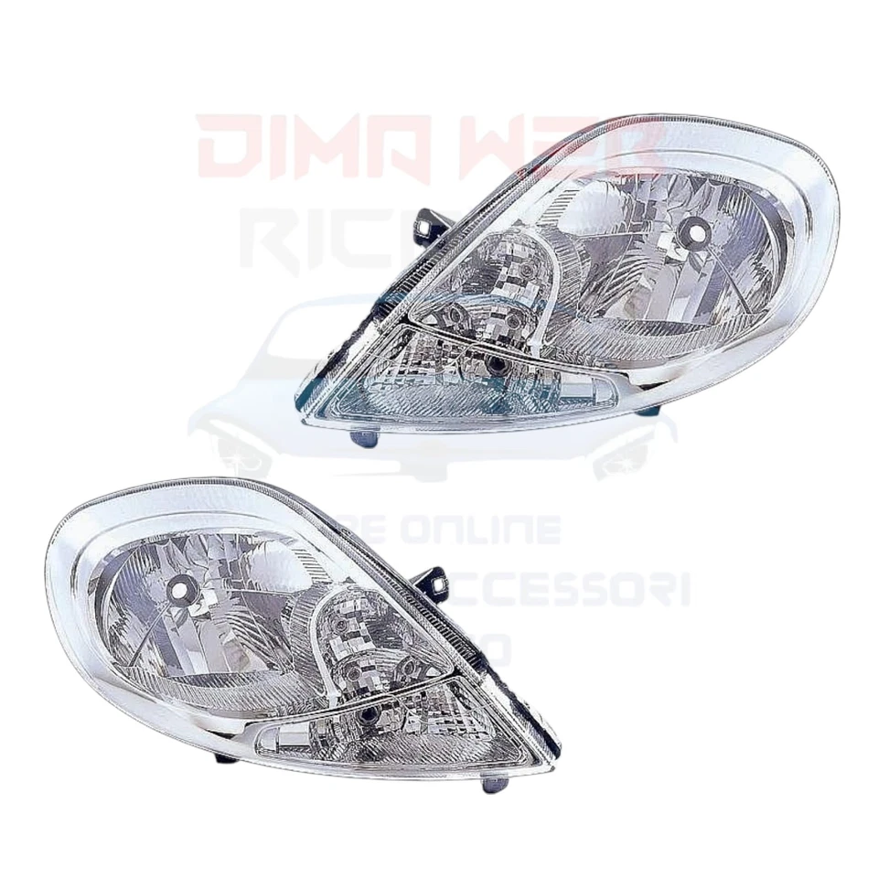 COPPIA FARI FANALI PROIETTORI SX DX OPEL VIVARO DAL 2007 AL 2014 FRECCIA BIANCA - Immagine 2 di 2