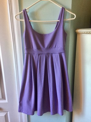 Susana Monaco Purple Flare Tank Dress 