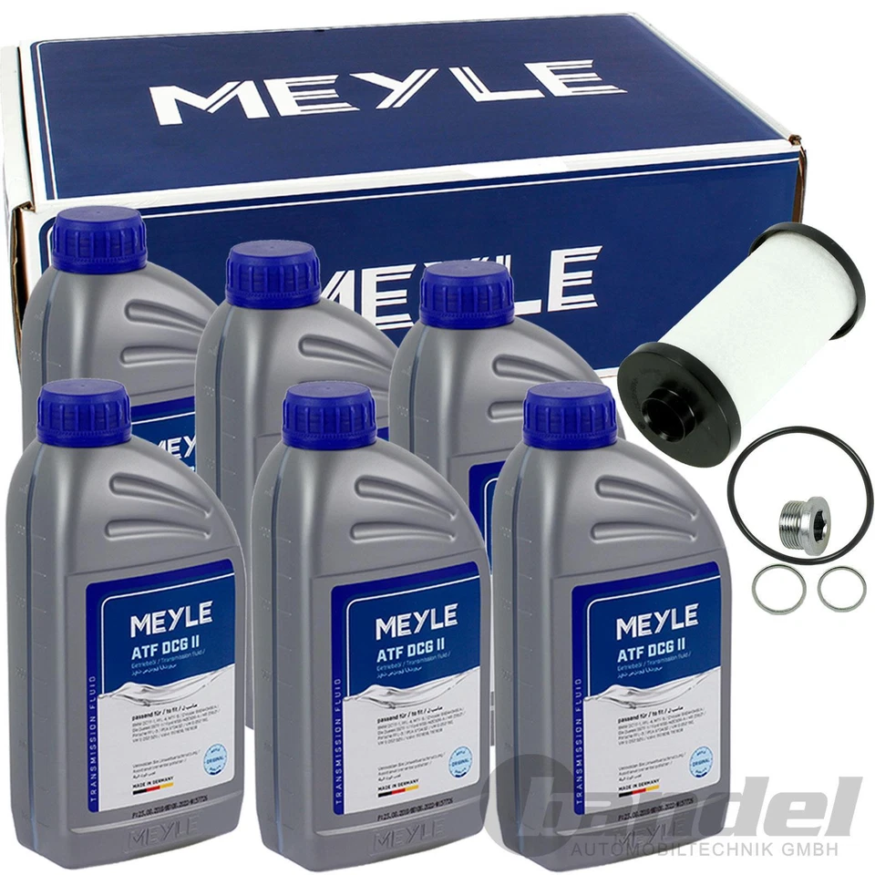 MEYLE GETRIEBE ÖLWECHSEL SET ÖLFILTER + 6L ÖL passend für AUDI 6-Gang DSG DQ250