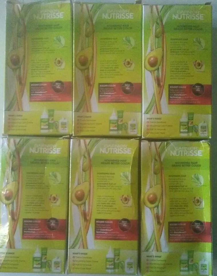 6 питательных кремов Garnier Nutrisse R3 красный гибискус - Изображение 2 из 4