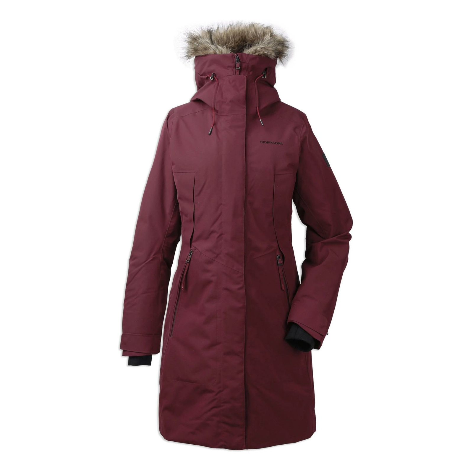 Didriksons Mea Womens Padded ParkaAnemon Red180 g//m² Padding Insulation