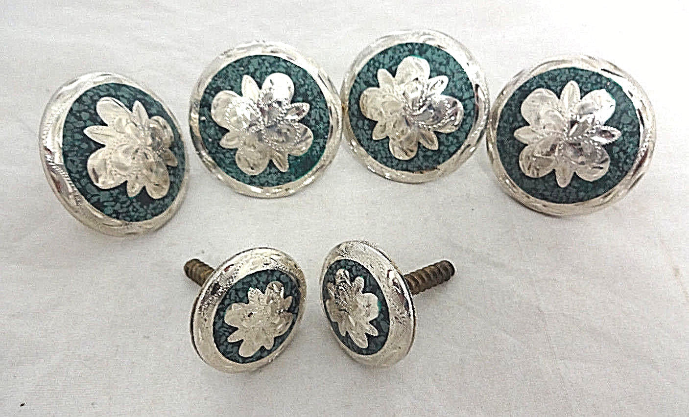 6 Piezas Set Silla Caballo Conchos Floral Turquesa Madera Tornillos Hansen occidental 6 Piezas Set Silla Caballo Conchos Floral Floral Floral Turquesa Madera Tornillos Hansen occidental 25daf3