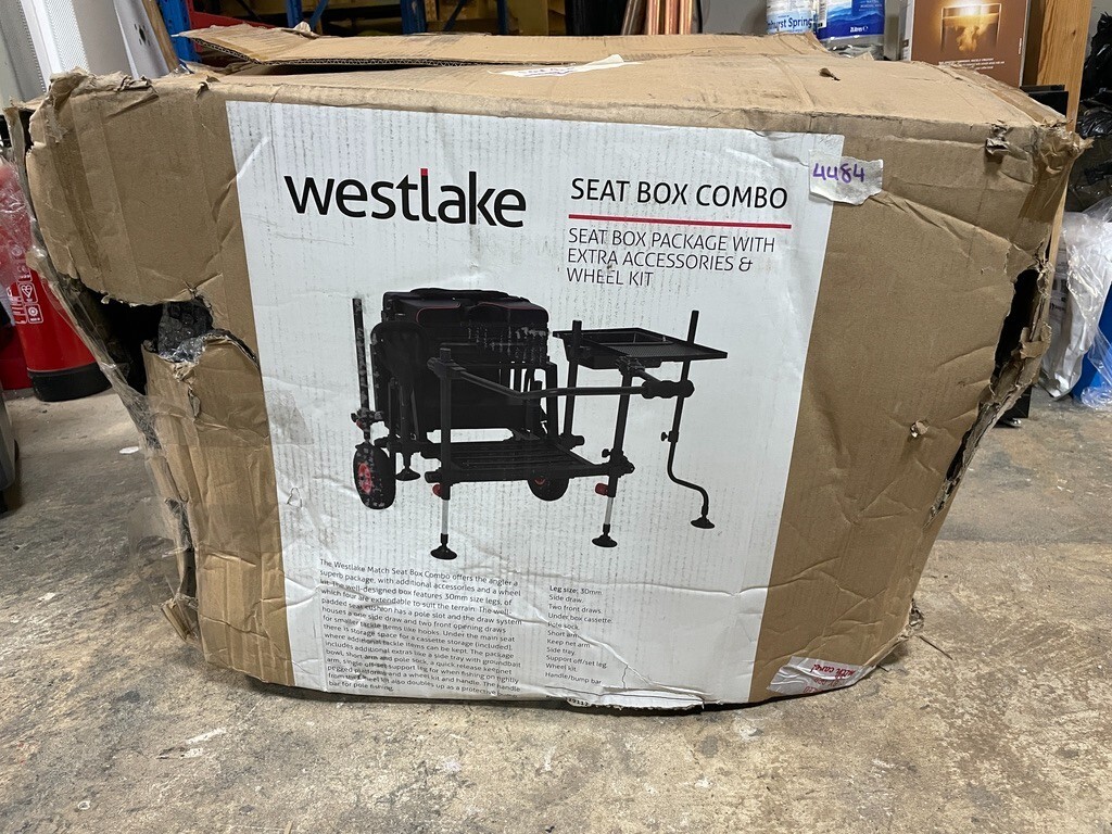 Westlake Seat Box Combo Camping Fishing Draws Side Tray Wheels Moveable