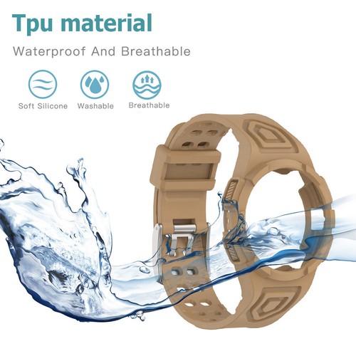 Replacement Watch Strap TPU Wrist Bracelet for Galaxy Watch 4 5 (Coffee 44mm) - Zdjęcie 4 z 9