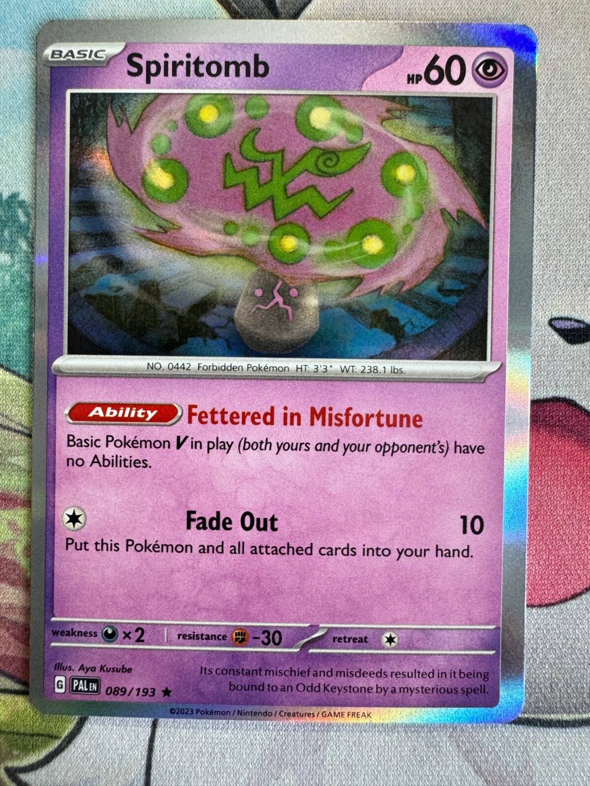 Spiritomb Holo English Pokemon TCG BKBL725