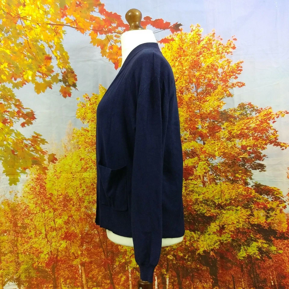 Oliver Bonas blue purple 79% viscose nylon Cardigan. UK women's size 10 - Image 3 of 4