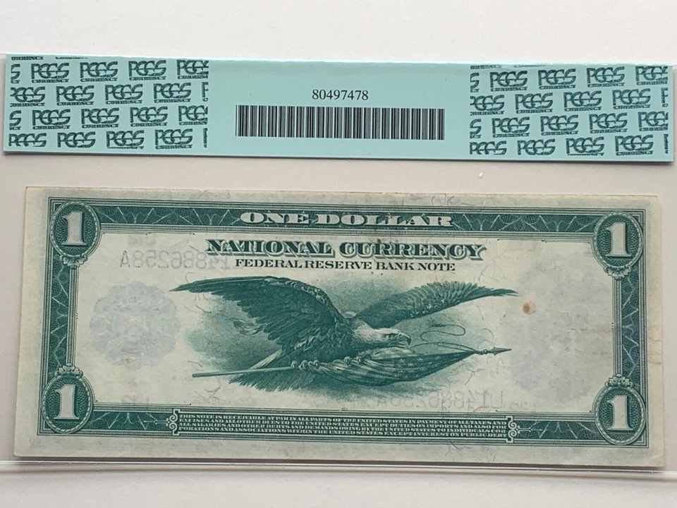 1918 $1 San Francisco FRBN - PCGS 53 About New - Fr. 745  - Image 2 of 2