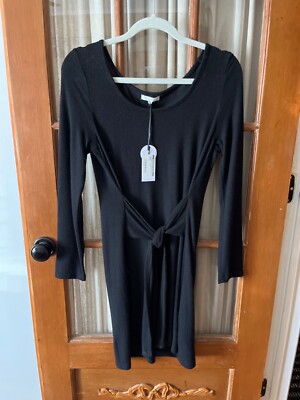 Z Supply Black Knit Long Sleeve Mini Dress Size Medium NWT Incredibly soft,  | eBay