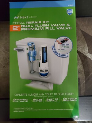 Next By Danco HYR451 2'' Dual Flush Valve & Premium Fill Valve Repair Kit NEW!!!