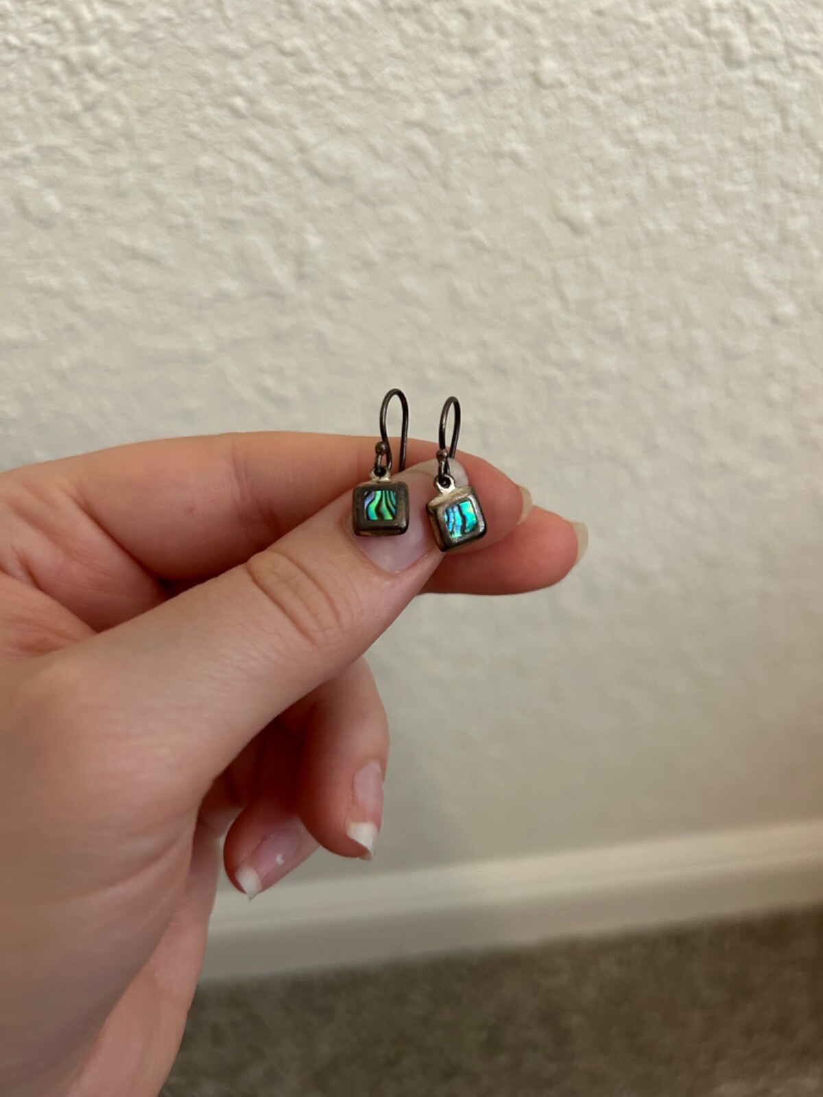 Sterling Silver and Multi-Colored Drop Earrings - image 1