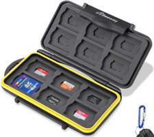 Beeway Tough Water Shock Resistant Memory Card Carrying Case Holder 24 Slots VVG