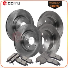 Front Rear Solid Brake Rotors Ceramic Pads For Honda Ridgeline 2006 - 2010 2011