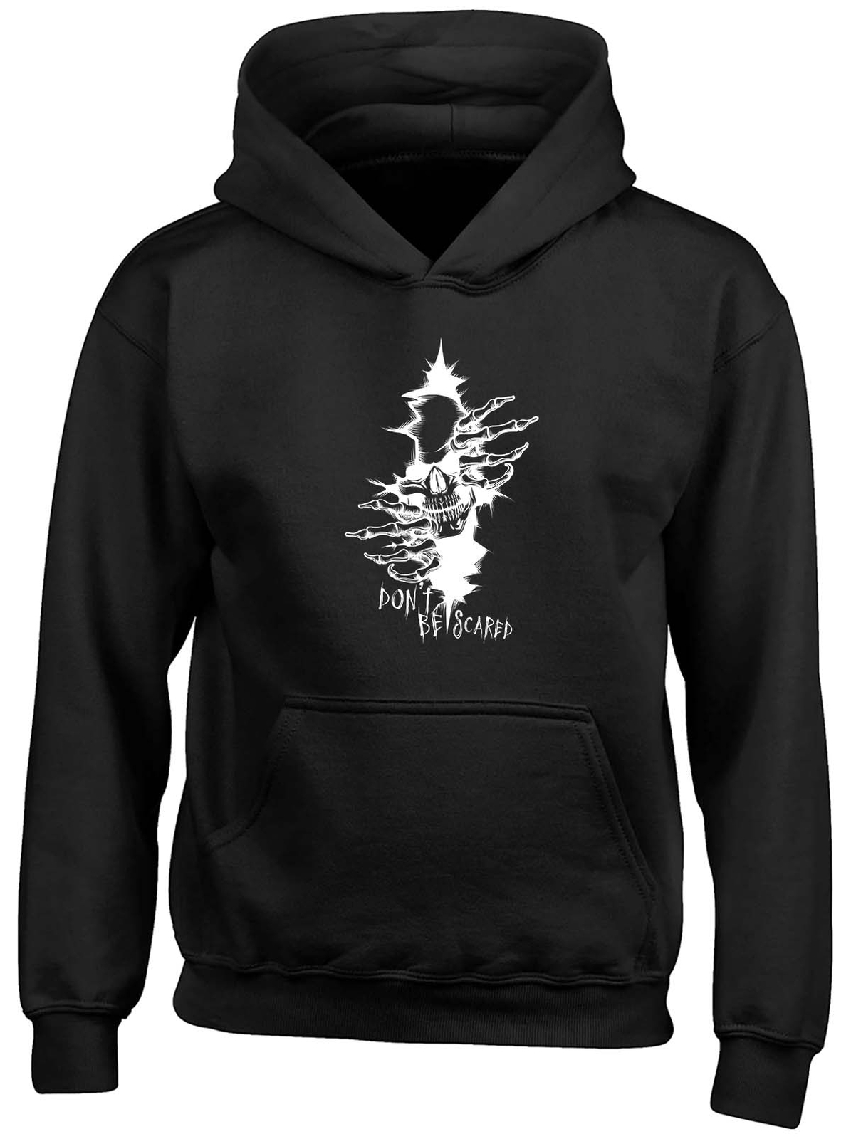 Don't Be Scared Skull Halloween Childrens Kids Hooded Top Hoodie Boys Girls Gift