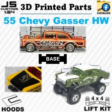 Hot Wheels - 1955 Chevy Gasser - 3D Parts - Base Hood Lift Kit - JS CUSTOMS 1:64