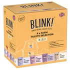 Blink! Wet Adult Cat Food Farm Fillets In Jelly - 8 x 85g