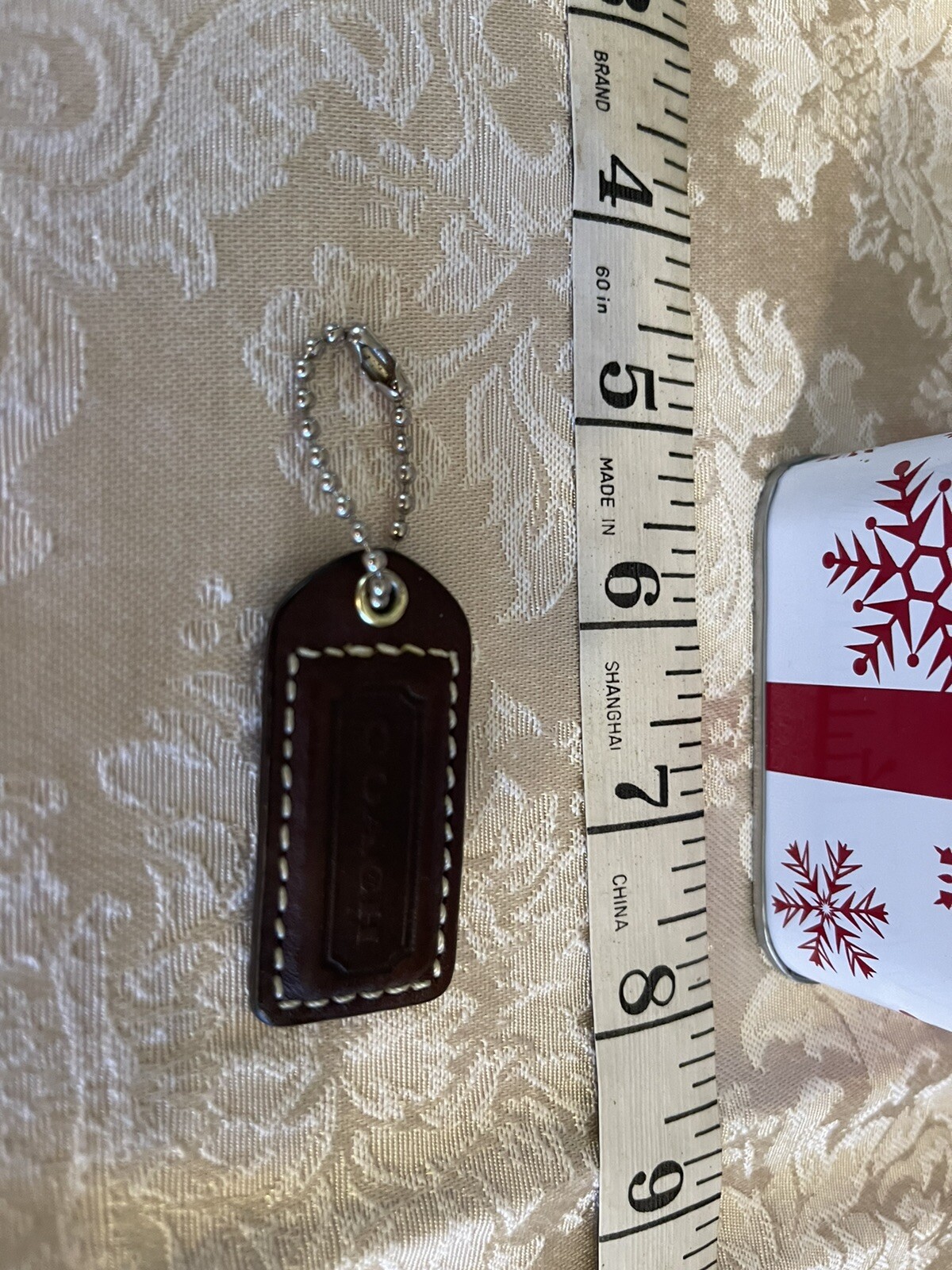 Coach vintage replacement hang tag brown Leather Gem