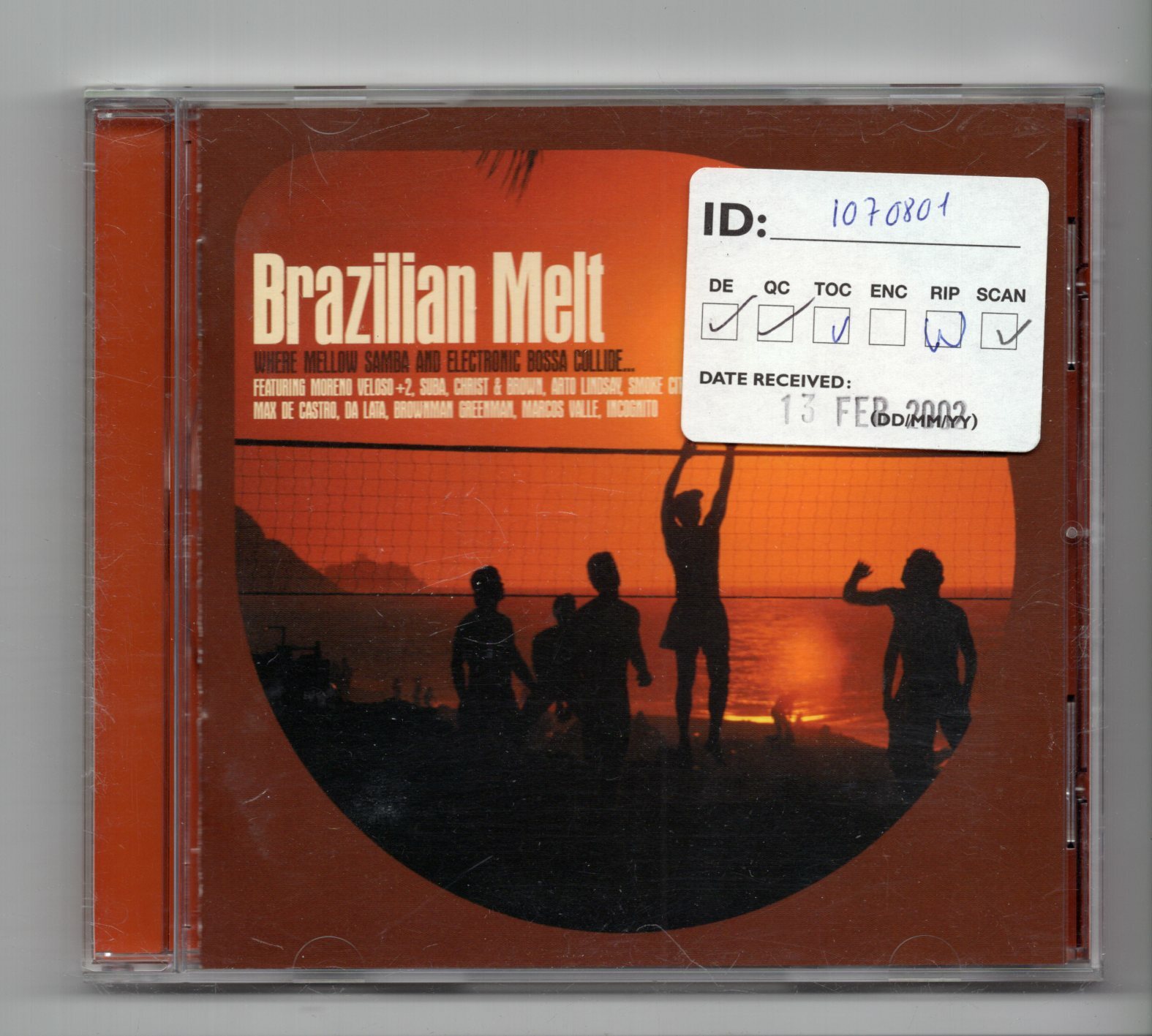 (JP769) Brazilian Melt, 10 tracks various artists - 2002 CD
