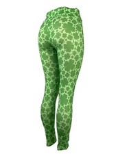 Green On Green 4 Leaf Clovers St. Patrick's Day Leggings - Multiple Sizes Soft