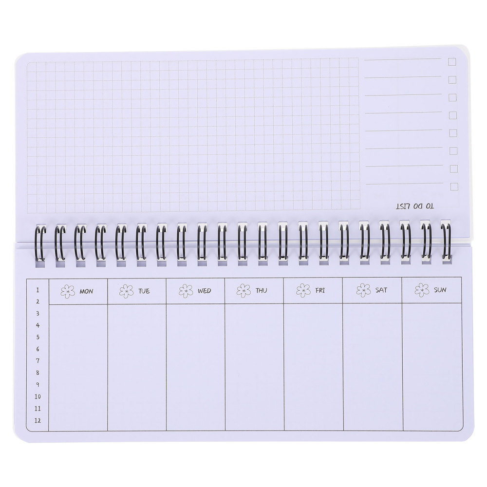 Planner Tearable Weekly Portable Coil Flip-Up Notepad (Garland Planner) Work-image