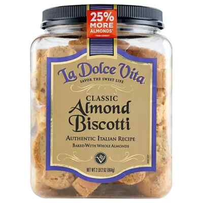 La Dolce Vita Classic Almond Biscotti (34 oz.) Great Price