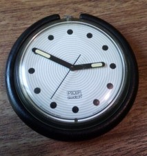 1991 Black Dots Swatch Pop Watch Circular Round Geometric Pop Swatch See Descrip