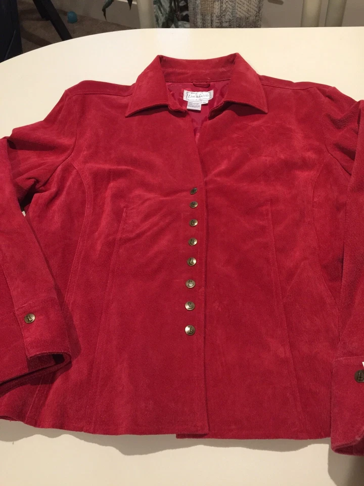 Ladies Washable Suede Jacket XL (4 Colors To Choose From) - Image 3 of 4