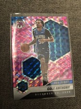 2020-21 Panini Mosaic Cole Anthony Rookie Card RC PINK CAMO Orlando Magic #268