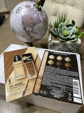 2x Yves Saint Laurent All Hours Luminous Matte Foundation Sample Card (6 Shades)