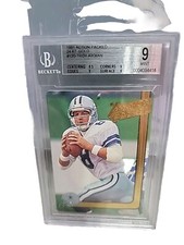 TROY AIKMAN 1991 Action Packed 24 kt Gold #12G BGS 9 Dallas Cowboys