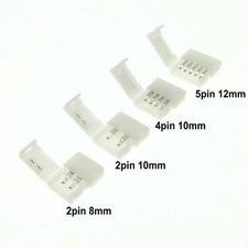 LED Strip Connectors 2pin 8mm / 2pin 10mm / 4pin 10mm / 5pin 12mm Free Welding